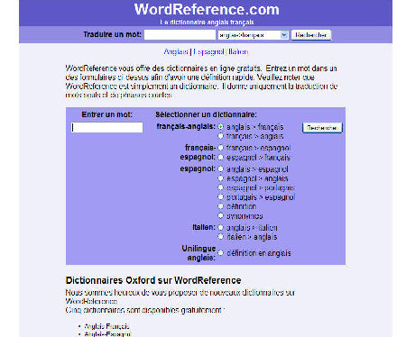 Dictionnaires Oxford sur WordReference