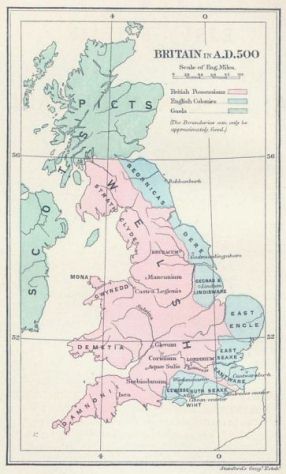 Frontispiece: Map of Britain in 500 A.D.