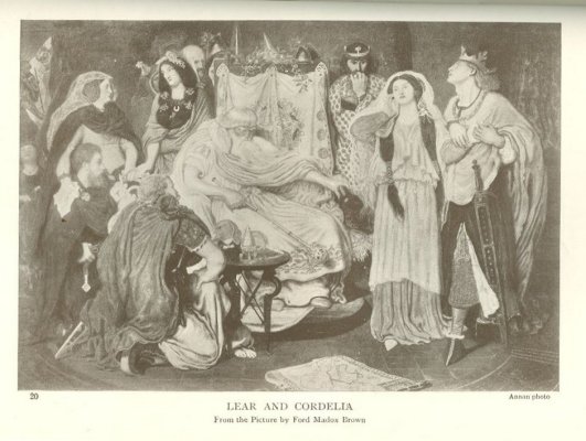 LEAR AND CORDELIA From the Picture by Ford Madox Brown<br> Annan photo