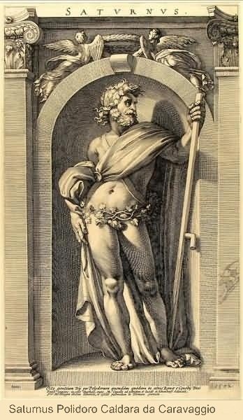 Saturnus Polidoro Caldara da Caravaggio 16th century
