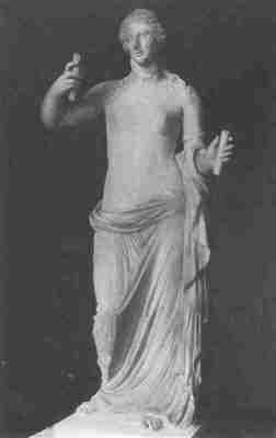 Aphrodite. Marble statue in the Louvre