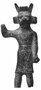 Bronze figure of a Babylonian Demon. [No. 93,078.]