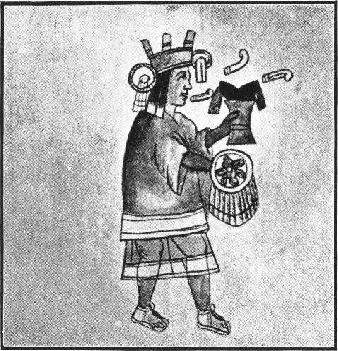 [Illustration: CHICOMECOATL, GODDESS OF FOOD AND DRINK. HYMN XVI.]