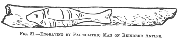 ENGRAVING BY PALEOLITHIC MAN