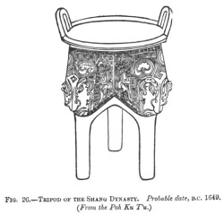 TRIPOD OF THE SHANG DYNASTY