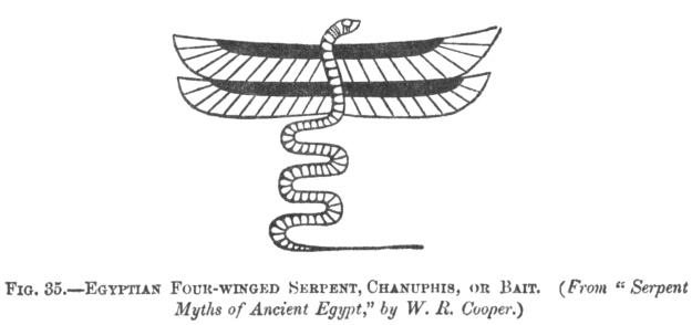 EGYPTIAN FOUR-WINGED SERPENT, CHANUPHIS, OR BAIT