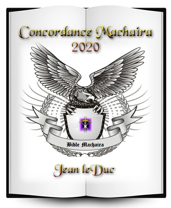 Concordance pour la Sainte Bible de Machaira 2020