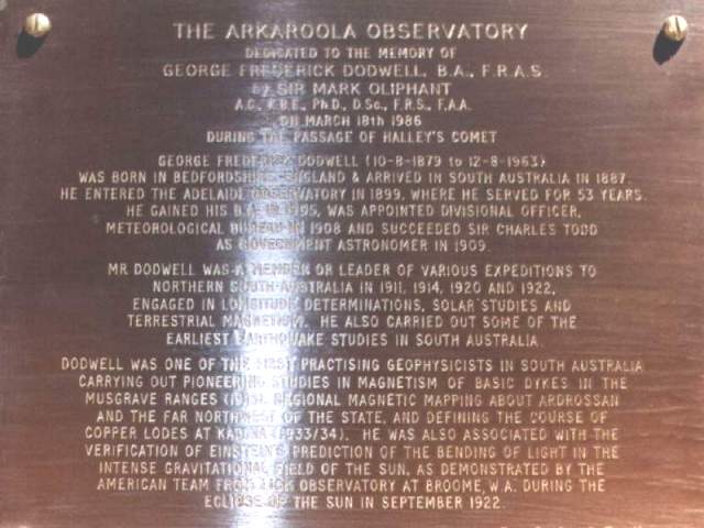 Plaque d’Arkaroola