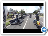 Leaving Hells Angels Club house, Good as Gold Poker Run 7-3-15