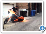 Custom Bagger Street Glide Harley Flame thrower kit