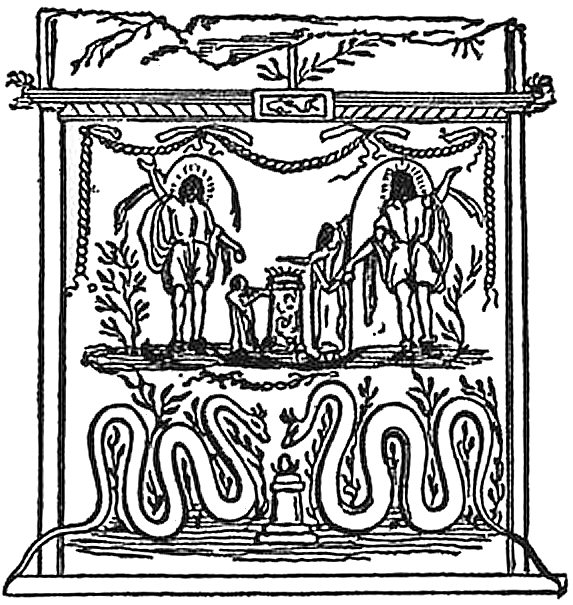Le culte Romain du feu et le culte du serpent runi.