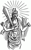Couronne port�e par le dieu Hindou Vichnou.