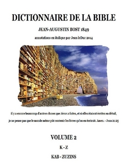Dictionnaire de la Bible de J.A. Bost