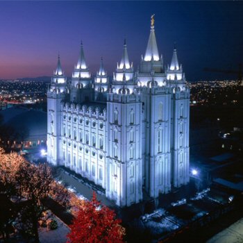 Temple des Mormons à Salt Lake City, Utah, États-Unis d'Amérique